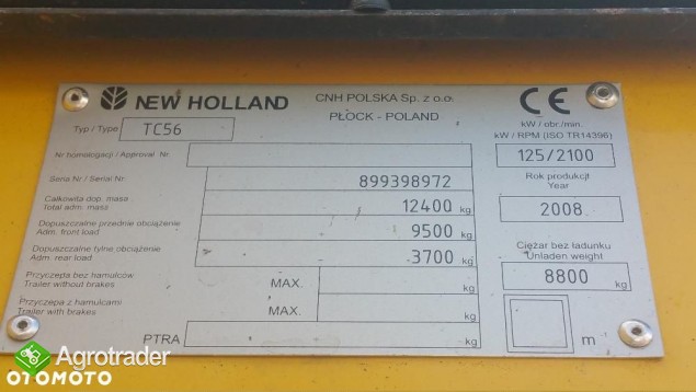 New Holland TC 56 ~`Krajowy~` Kombajn zbożowy - zdjęcie 6