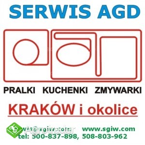 Kraków  pralki , zmywarki naprawa tel.508-803-962