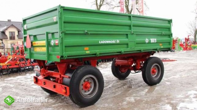 Przyczepa rolnicza ciężarowa 5 ton THK5 jak nowa OKAZJA wywrotka