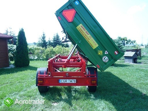 Przyczepa rolnicza ciężarowa THK 5 ton jak nowa OKAZJA wywrotka - zdjęcie 4