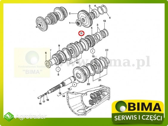 Pierścień synchronizatora Massey Ferguson 6265,6270 - zdjęcie 2